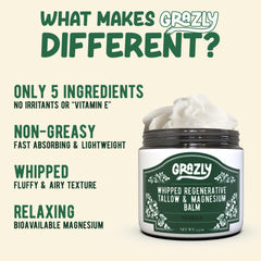 Textura esponjosa de Grazly, crema ligera que se absorbe rápidamente.