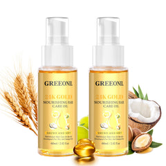 GREEONIL Aceite capilar de argán en bote para nutrición y brillo.
