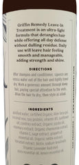 Griffin Remedy Leave-In Conditioner, sin sulfatos: fórmula suave que cuida el cabello