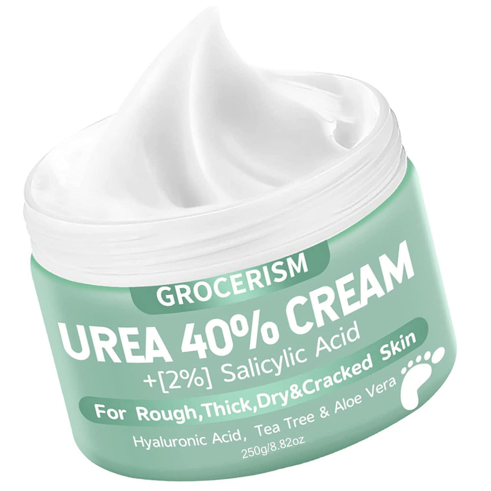 Grocerism crema de urea 40% para pies, aplicación suave y suaviza callos