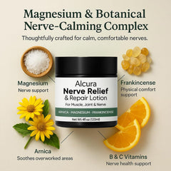GROHESE Alcura Nerve Cream se absorbe rápidamente, sin dejar residuos
