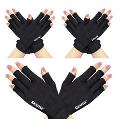 Guantes GSAFEME de algodón eccema dedos libres, confort nocturno para manos secas.