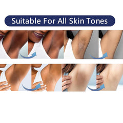 Crema Gukei para axilas, tono uniforme y agradable.