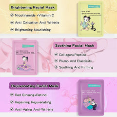 GUOYAOLIFU mascarilla hidratante con acido hialuronico para piel suave y nutrida