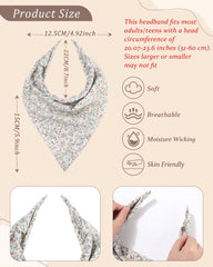 HAIMEIKANG bandana estilo bohemio estampado floral, añade color y estilo diario sin esfuerzo