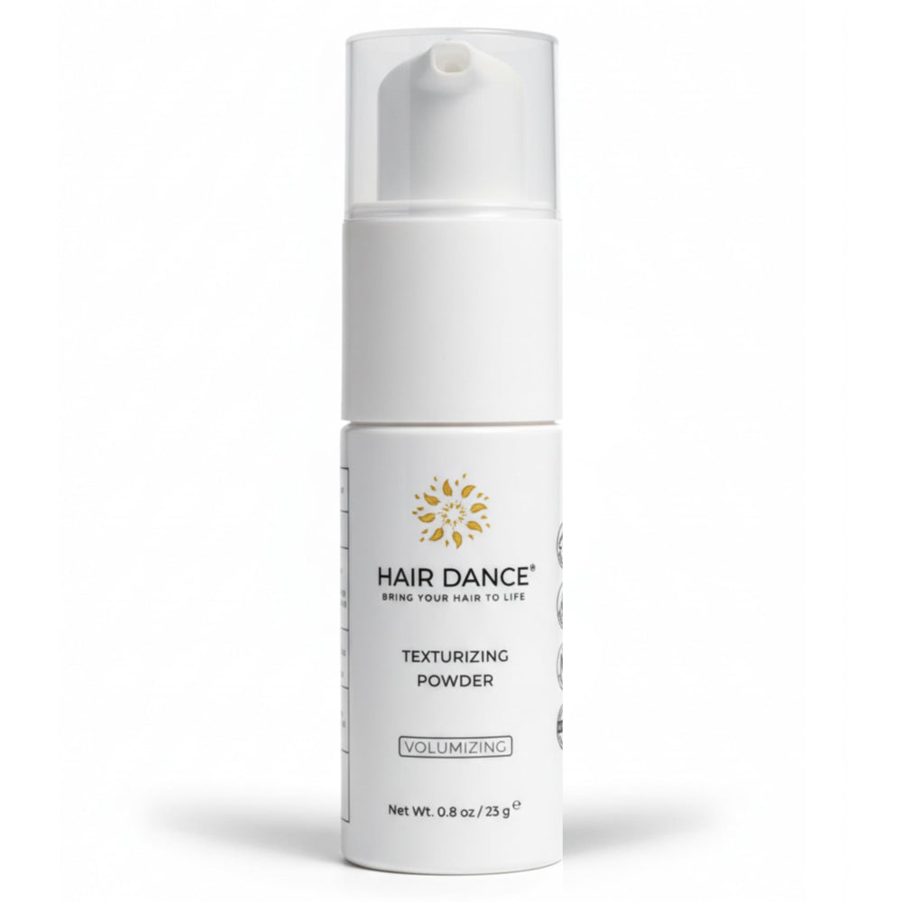 Hair Dance polvo volumen en empaque visible ofrece cuerpo natural sin apelmazar.