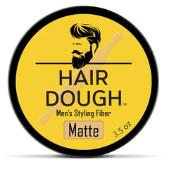 Hair Dough arcilla de peinado en bote para fijación duradera durante todo el día.