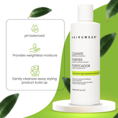 Hair U Wear champú para pelucas sintéticas, elimina residuos de productos de peinado.