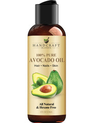 Handcraft Blends aceite de aguacate prensado en frío en botella, ideal para piel