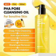 Hanskin disolución de maquillaje resistente al agua, retirada sin irritación.