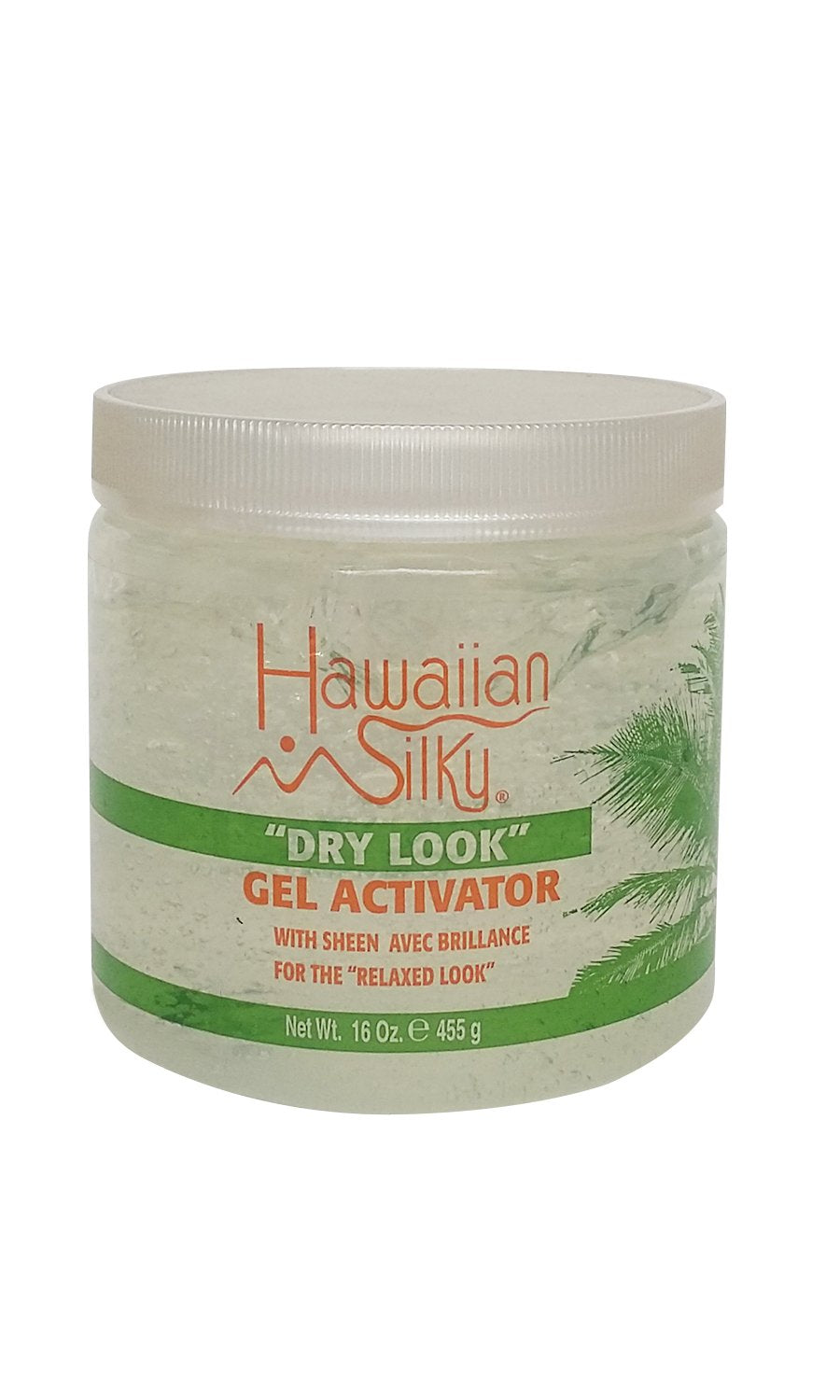 Hawaiian Silky gel activador seco para rizos, con brillo natural y definición.
