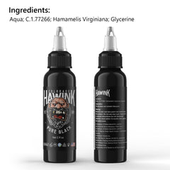 HAWINK tinta negra para sombreado, aplicación suave y sombras consistentes.