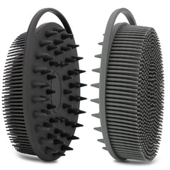 HAYSNA dos en uno exfoliante corporal para piel sensible, en la ducha.