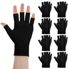 Guantes Heclia de algodón, dedos libres, para tacto suave e hidratación nocturna.