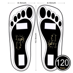 HeeStar protector de pies adhesivo, ideal para salones durante bronceado por pulverización.