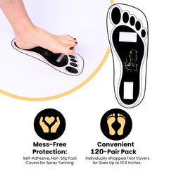 HeeStar suelas para pies sin manchas, permiten comodidad durante el bronceado.