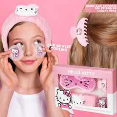 Hello Kitty diadema de peluche para skincare y peinado