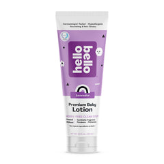 Hello Bello Lotion Lavanda, tubo de 9oz para piel sensible, uso suave.