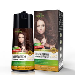 Shampoo de Herbishh con keratina, enfoque en fortalecimiento durante la coloración.
