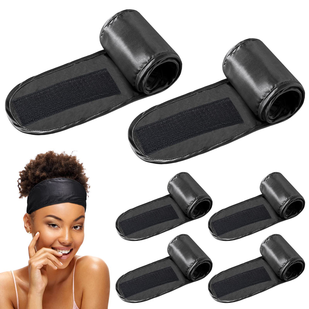 Hercicy seis bandas satén para cabello, suave para dormir sin enredos.