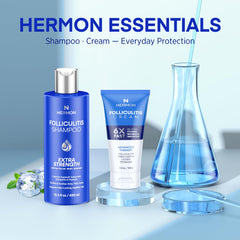 Hermon champú para foliculitis, limpieza suave del cuero cabelludo