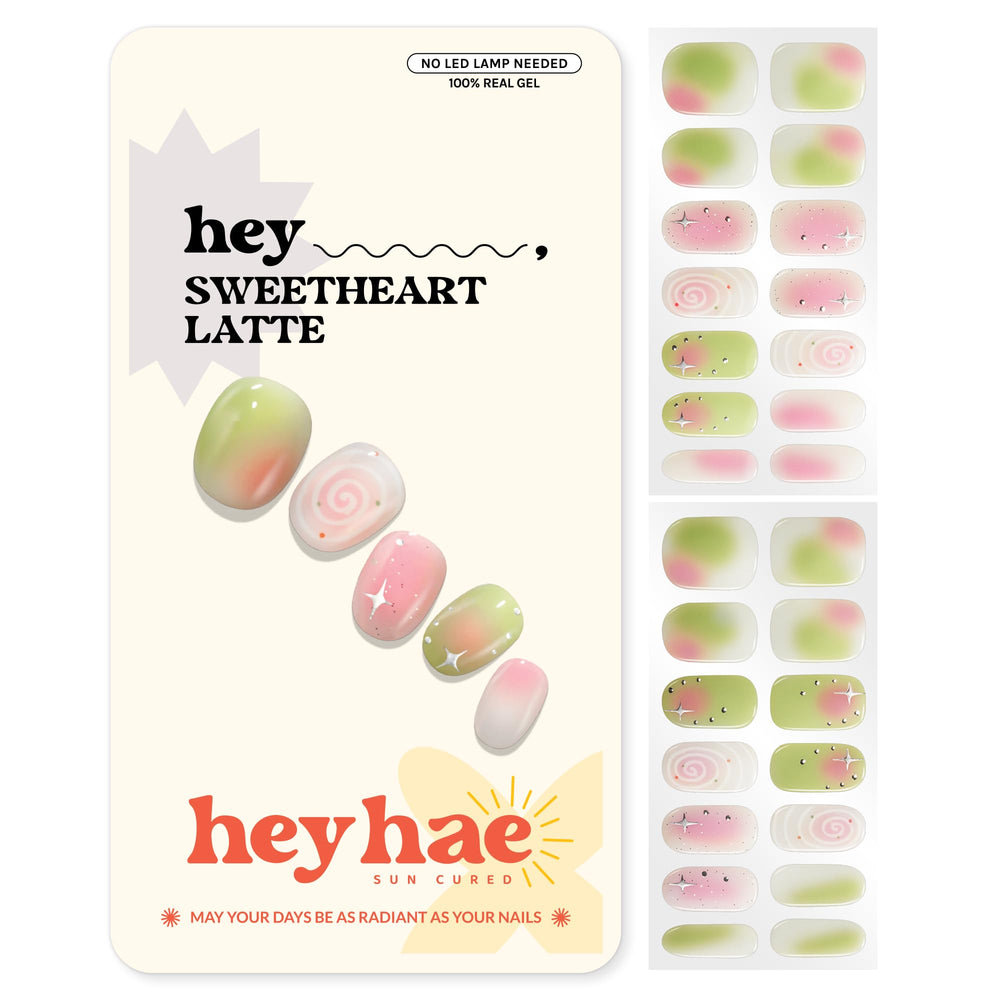 Heyhae: empaque compacto de tiras gel semicuradas para uso en casa.