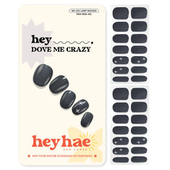 Heyhae tiras gel semicuradas gris paloma con estrellas, estilo nocturno y sofisticado.