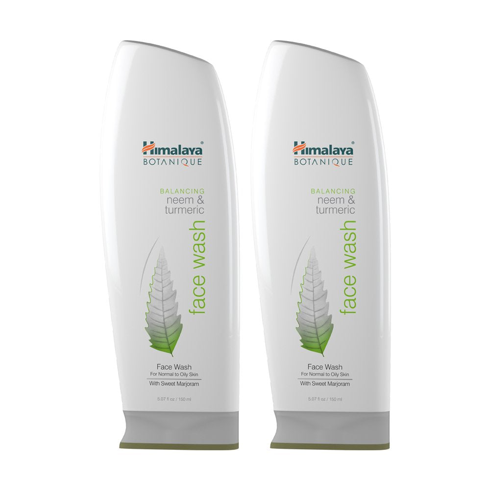 Himalaya Botanique Balancing Neem & Turmeric, limpieza facial suave para el rostro.