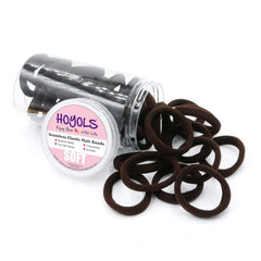 HOYOLS ligas sin costuras para cabello espresso, ideales para pelo grueso sin tirones.