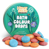 Gotas de color Honeysticks para baño crean colores brillantes en el agua
