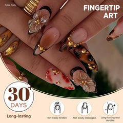 Juego completo de 24 uñas HOSAILY con tallas variadas para ajuste perfecto