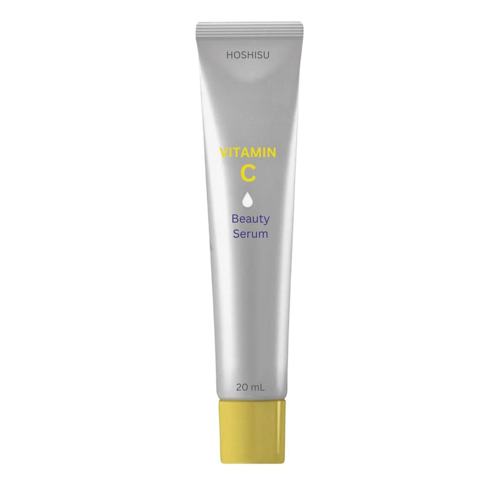 HOSHISU suero Vitamina C 20 ml, vista frontal; aporta luminosidad y claridad.