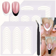 HPYFOI kit 24 hojas francesas, permite crear varios looks en uñas.