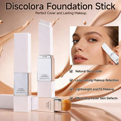 HUiPENGFEI Blanc Cover Stick V, aplicador con brocha integrada para aplicación precisa