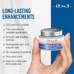 IBD Gel Duro Pink II 2 onzas – acabado brillante para uñas pulidas