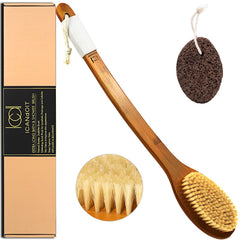 ICANdOIT cepillo con cerdas jabali naturales para exfoliar la piel