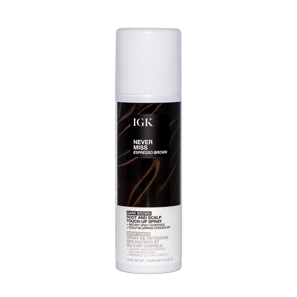 IGK Never Miss: botella frontal para cobertura rápida de raíces.