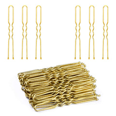 Horquillas U IKOCO 2-4 pulgadas doradas, fijación estable para peinados.