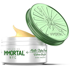 Envase compacto de Immortal NYC Matte Styling para uso diario fácil