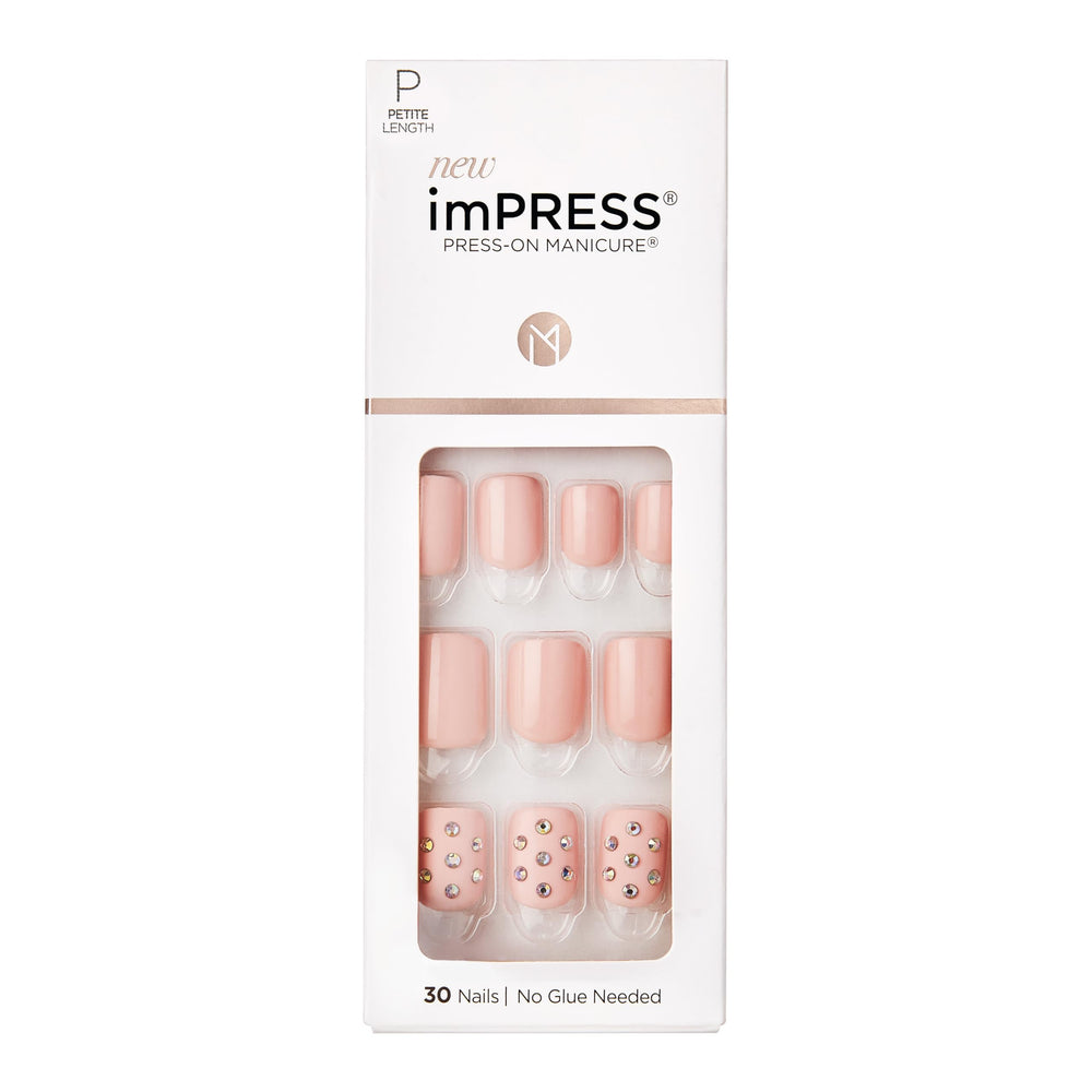 imPRESS uñas postizas Petite Secrets, acabado natural para usar en casa