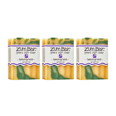 Indigo Wild Zum jabón de leche de cabra con citronela, empaque práctico para viaje.