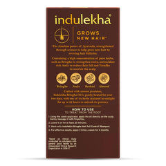 INDULEKHA Bringha Ingredientes naturales: mezcla herbal para el cuero cabelludo