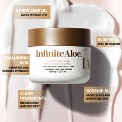 Infinité Aloe en tarros viaje 0.5 oz para cuidado diario móvil