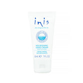 Inis, crema de manos de energía del mar, viaje 30 ml, hidratación suave para uso diario.