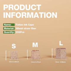 INKin copas biodegradables de trigo, opción ecológica para pigmentos.