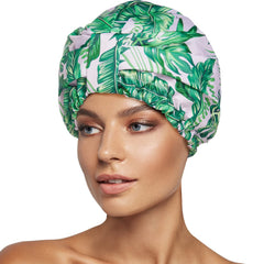 INNELO Gorro de ducha reutilizable con doble capa para mantener el cabello seco