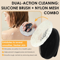 INNERNEED exfoliación doble combina silicona suave y malla para renovar la textura.