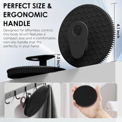 INNERNEED mango ergonómico con agarre antideslizante para duchas rápidas y cómodas.