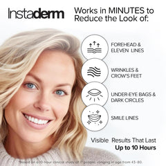 Instaderm aplicación ojos: aplicar en el contorno para alivio rápido