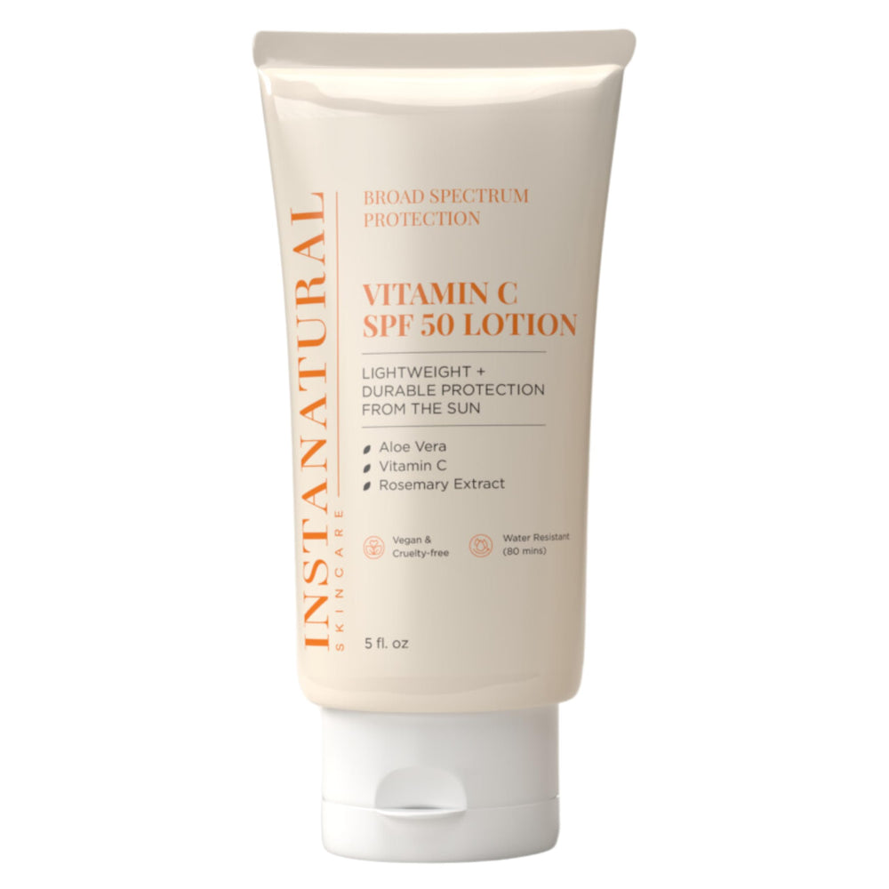 Protector solar InstaNatural con vitamina C para la frente, protección diaria UVA/UVB.